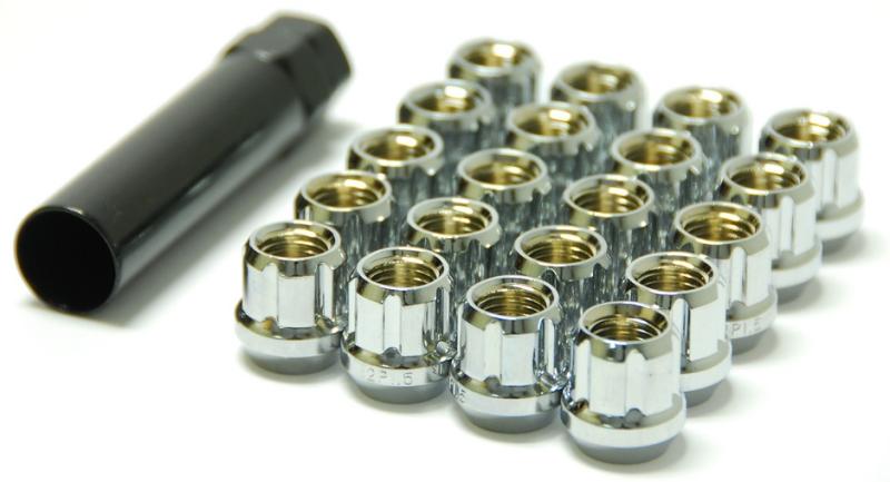 Wheel Mate Muteki Open End Lug Nuts - Chrome 12x1.25