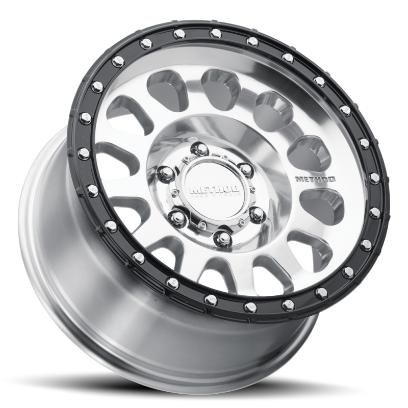 Method MR315 17x8.5 0mm Offset 6x135 87mm CB Polished Wheel - Gloss Black Lip