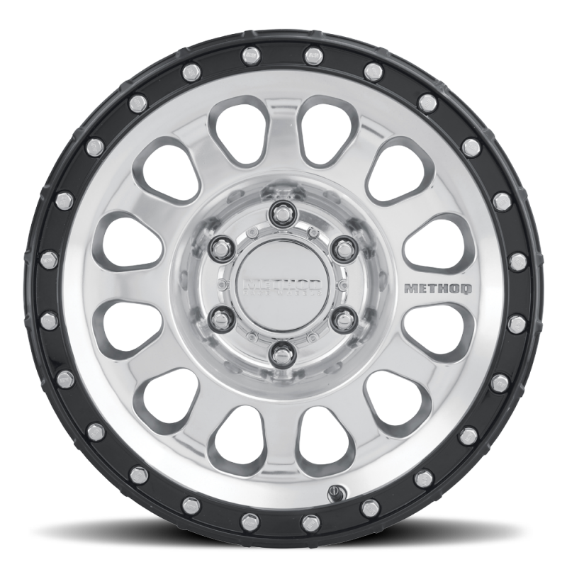 Method MR315 17x8.5 0mm Offset 6x135 87mm CB Polished Wheel - Gloss Black Lip