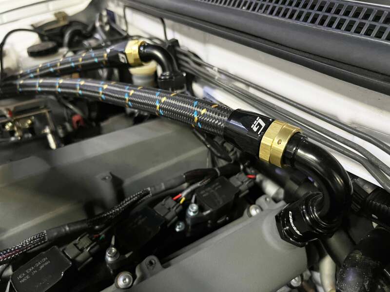GReddy AN04 45 DEGREE HOSE END SWIVEL BLACK/GOLD ANODIZED
