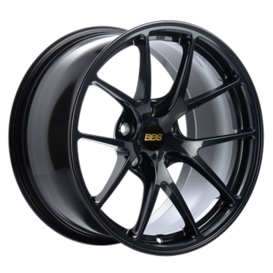 BBS RI-A 18x9.5 5x120 ET23 82mm PFS Ring/Clip Required - Metallic Black Subtle Blue Flake