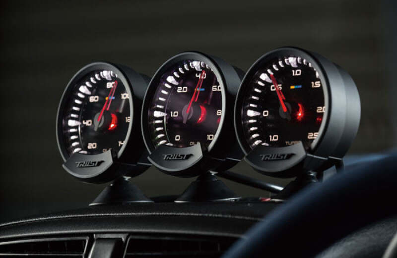 GReddy Sirius Meter - Fuel Pressure 0/6.0kPa 74mm Analog Gauge (w/Fuel Press Sensor & Harness Set)