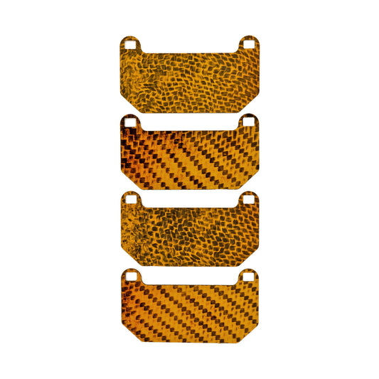 HEL Performance Carbon Fiber Brake Pad Shims for Subaru WRX STi with Brembo calipers 2008-2017