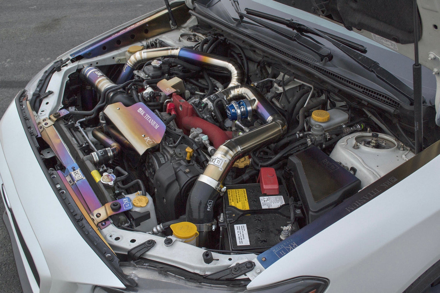 PWR Intercooler & RK Titanium Intercooler Piping & Intake Combo 2015-2021 Subaru WRX STI