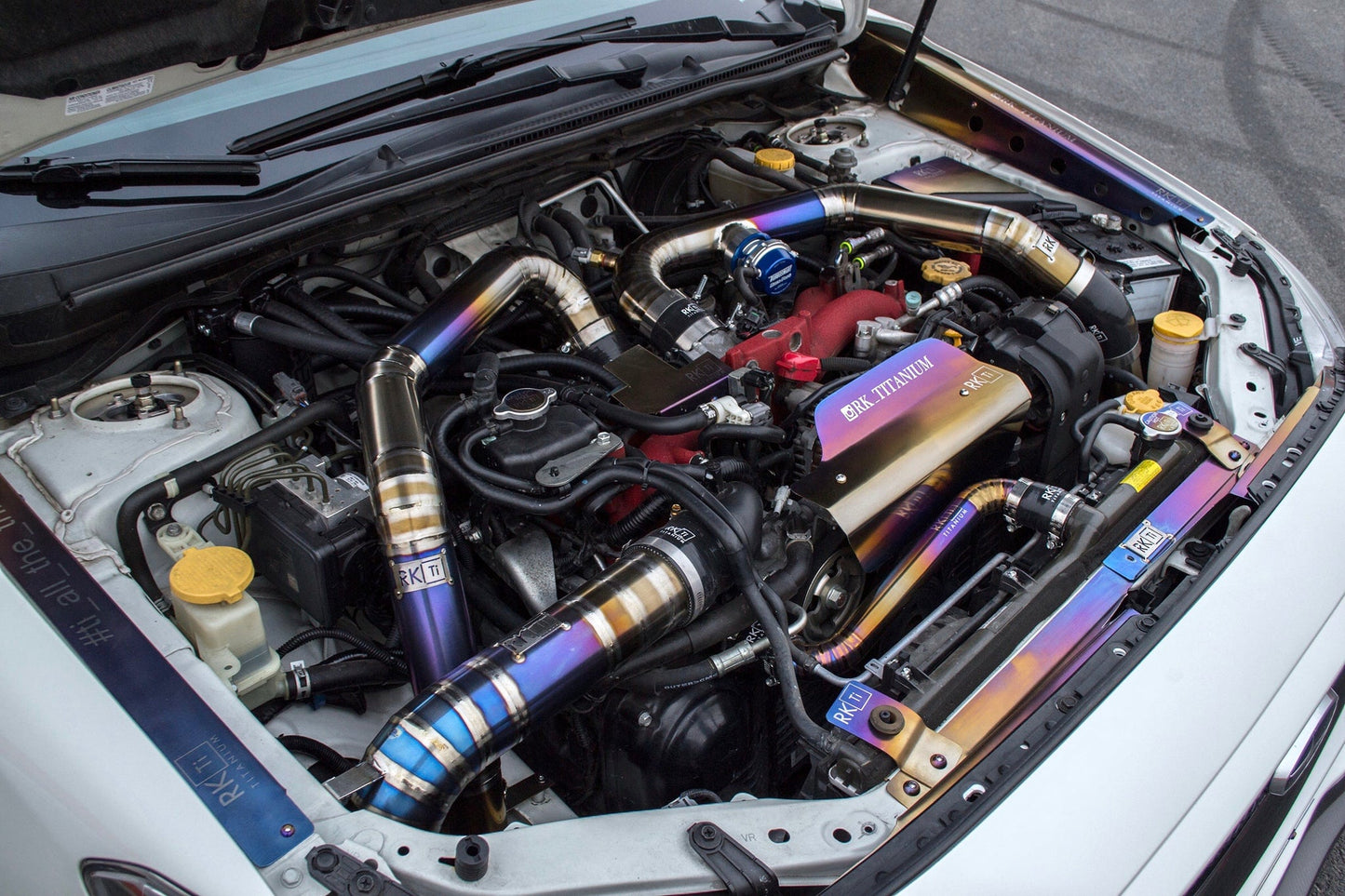 PWR Intercooler & RK Titanium Intercooler Piping & Intake Combo 2015-2021 Subaru WRX STI