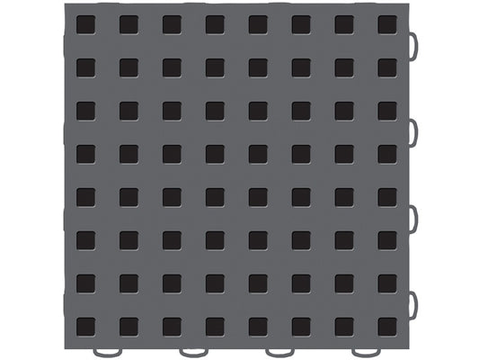 WeatherTech TechFloor - 12in X 12in Tiles - Dark Grey/Black **Order in Qtys of 10