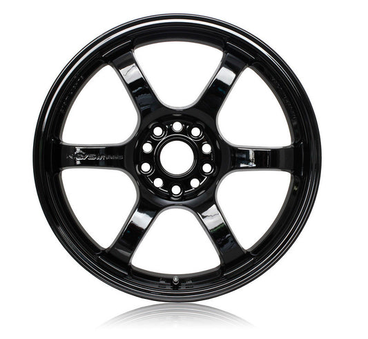 Gram Lights 57DR 17x9.0 +22 5x114.3 Glossy Black Wheel