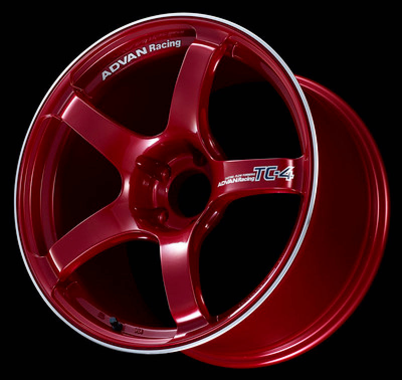 Advan TC4 16x7.0 +42 4x100 Racing Candy Red and Ring Wheel