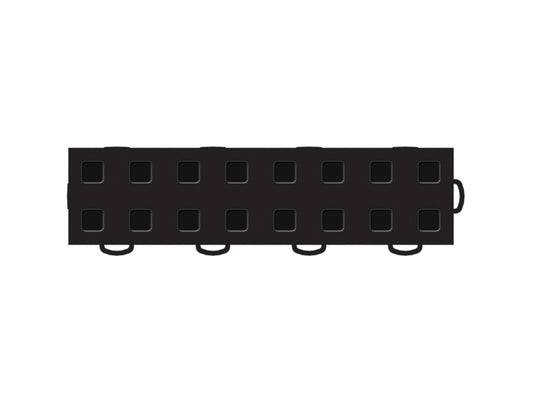 WeatherTech TechFloor - 3in X 12in Tiles(Right Loop) - Black/Black **Order in Qtys of 10