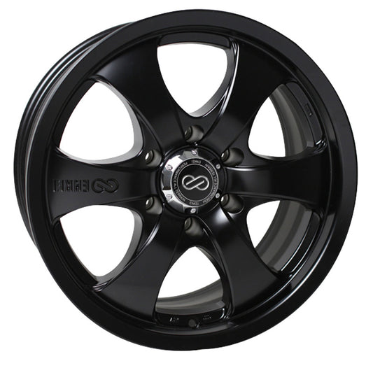 Enkei M6 Universal Truck & SUV 18x8.5 20mm Offset 6x139.7 Bolt Pattern 108.5mm Bore Black Wheel