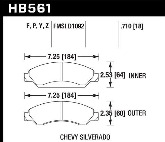 Hawk Performance Ceramic Street Brake Pads