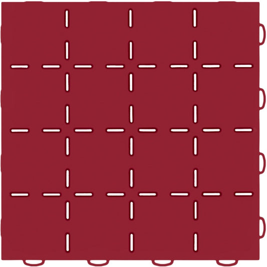 WeatherTech TechFloor - 12in X 12in Tiles - Red/Black **Order in Qtys of 10