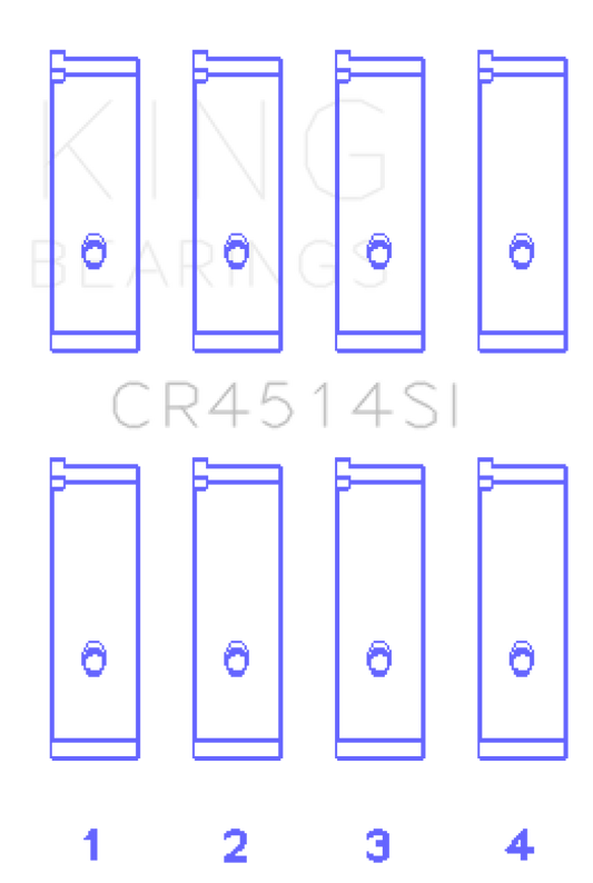 King Engine Bearings Toyota 1AZFE/2AZFE Rod Bearing Set - Size STD