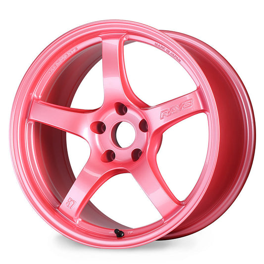 Gram Lights 57CR 17x9.0 +12 5x114.3 Sakura Pink Wheel (Special Order No Cancel)