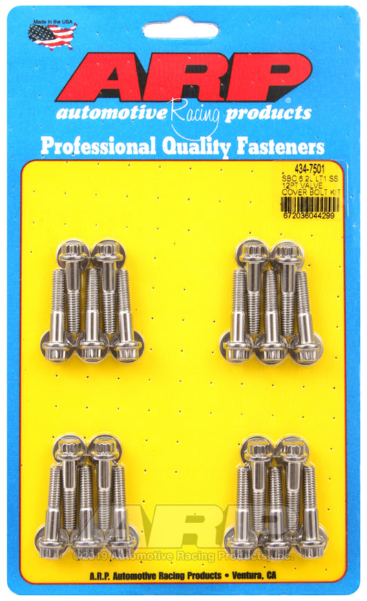 ARP Chevy LT1 6.2L Valve Cover 12pt Stainless Steel Bolt Kit