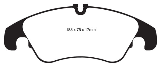 EBC 11 Audi A6 2.0 Turbo Redstuff Front Brake Pads