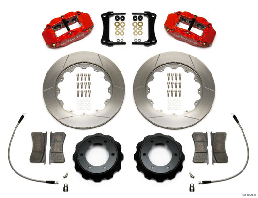 Wilwood Narrow Superlite Red 6R Front Kit 14in Slotted Rotor w/ Lines 05-15 Toyota Tacoma