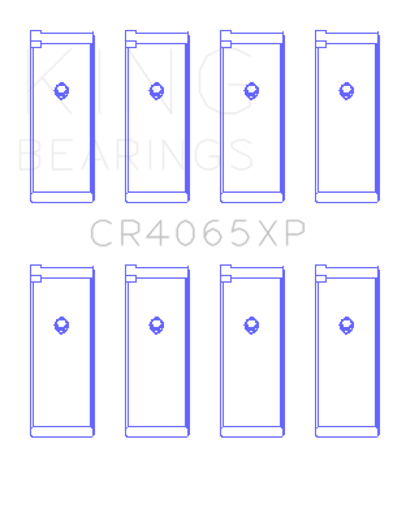 King Nissan KA-24DE Performance Rod Bearing Set - Size +0.25mm