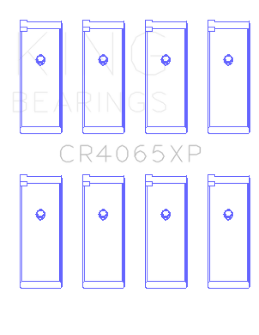 King Nissan KA-24DE Performance Rod Bearing Set - Size +0.25mm
