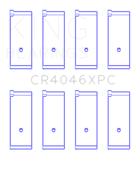 King Honda B20B4/B20Z2/D16 Series/ZC 16V pMaxKote Performance Rod Bearing Set - Size STD