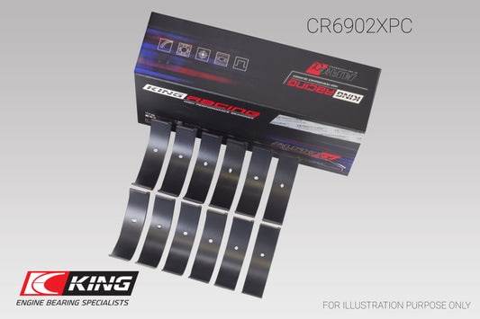 King Nissan VQ35HR/VQ37VHR/VR30DTT pMaxKote Rod Bearing Set - Size +.25mm