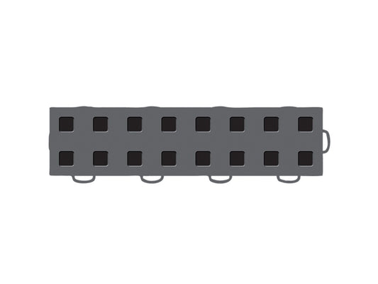 WeatherTech TechFloor - 3in x 12in Tiles(Right Loop) - Dark Grey/Black