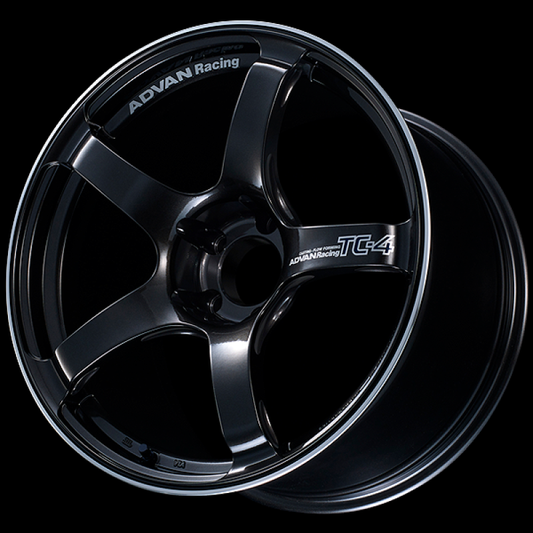 Advan TC4 18x8.5 +45 5x114.3 Racing Black Gunmetallic and Ring Wheel