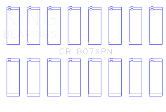 King Chevy LS1/LS6/LS3 Performance Rod Bearing Set - Size STDX