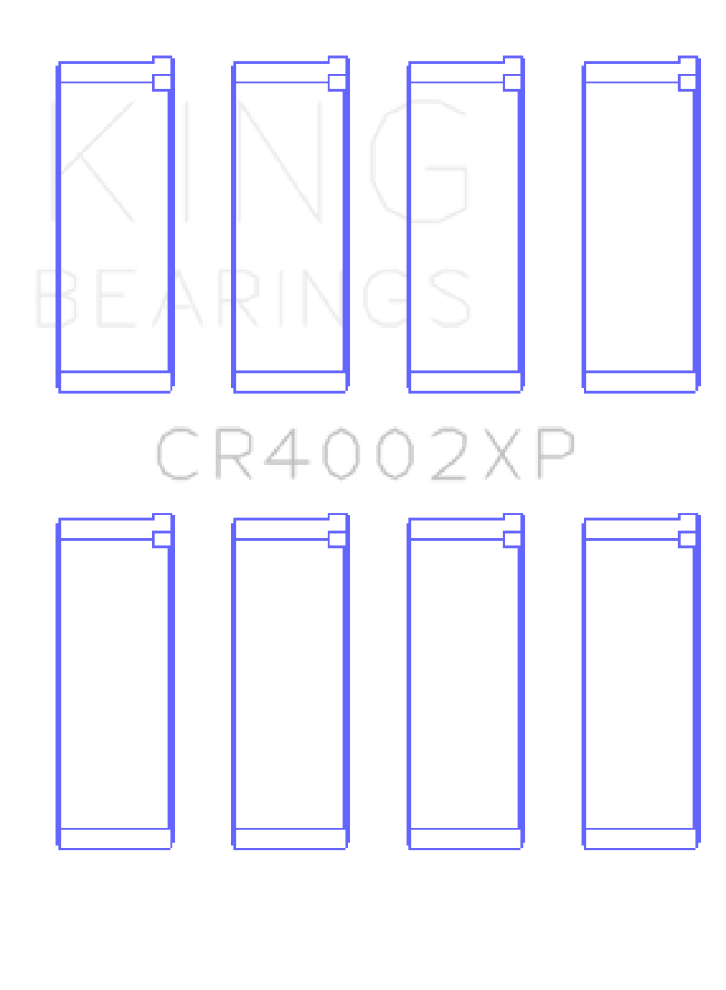 King Mazda B6/B6-T/ZM/B3/B5 Connecting Rod Bearing Set (Set of 4) - Size +0.5mm