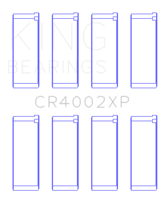 King Mazda B6/B6-T/ZM/B3/B5 Connecting Rod Bearing Set (Set of 4) - Size +0.5mm