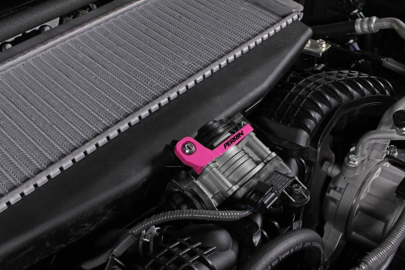 PERRIN 2022+ Subaru WRX/19-23 Ascent/Legacy/Outback Top Mount Intercooler Bracket - Hyper Pink