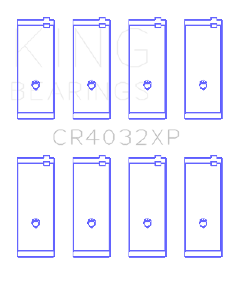 King Toyota 4AGE 4AGZE 16V 1.6L Performance Rod Bearing Set - Size STD