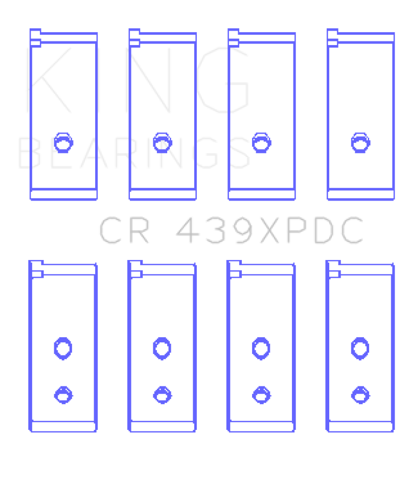 King Honda 4 B18A1/B18B1 Connecting Rod Bearing Set - Size STD