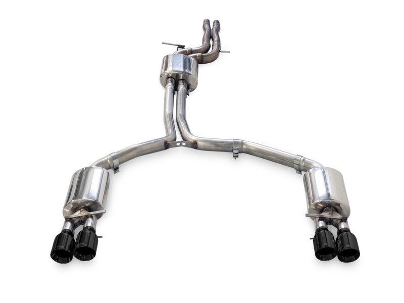 AWE Tuning Audi C7.5 A7 3.0T Touring Edition Exhaust - Quad Outlet Diamond Black Tips