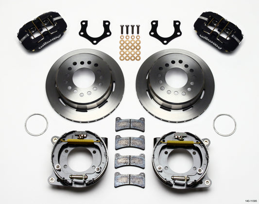 Wilwood Dynapro Low-Profile 11.00in P-Brake Kit Mopar/Dana 2.36in Off w/Snap Ring Bearing