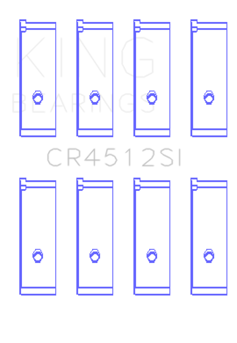 King Honda D17A1/2 Rod Bearing Set - Size STD