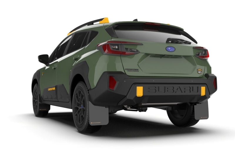Rally Armor 24-25 Subaru Crosstrek (Wilderness Only) Black UR Mud Flap W/Red Logo - No Drilling Req