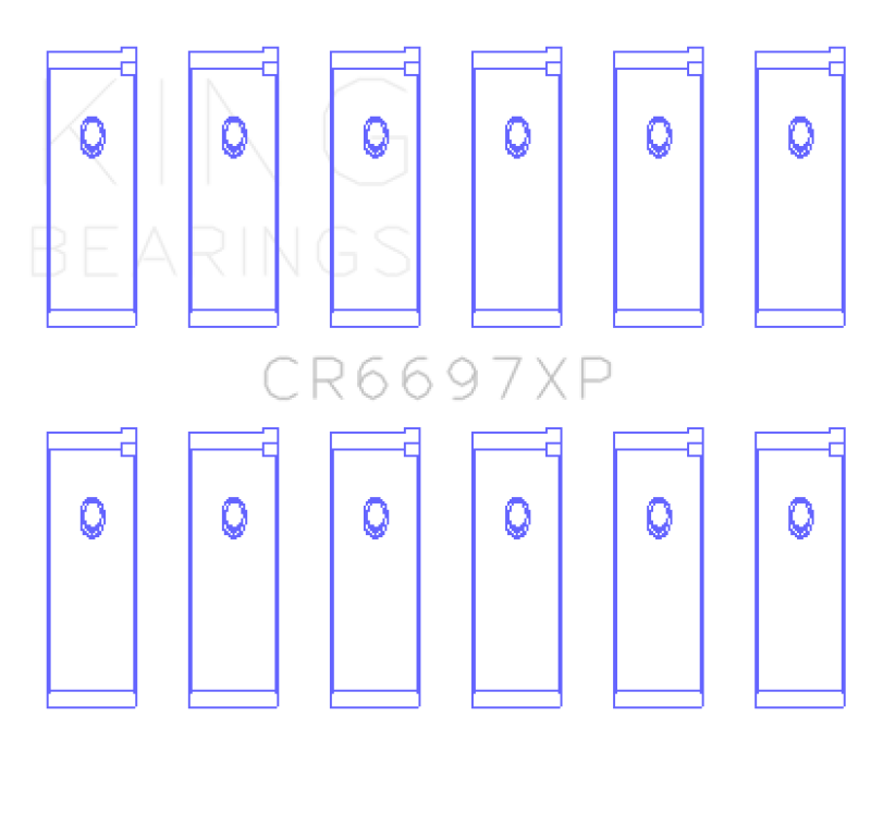 King Nissan RB25/RB26 (Size STD) Performance Rod Bearing Set - Size STD