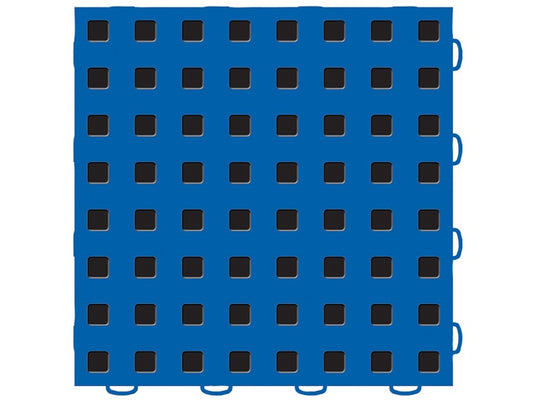 WeatherTech TechFloor - 3in x 12in Tiles(Right Loop) Blue/Black - Blue/Black