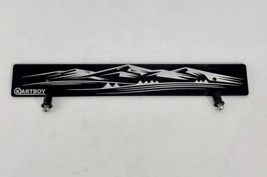 Kartboy Front Plate Delete w/Mountain Logo