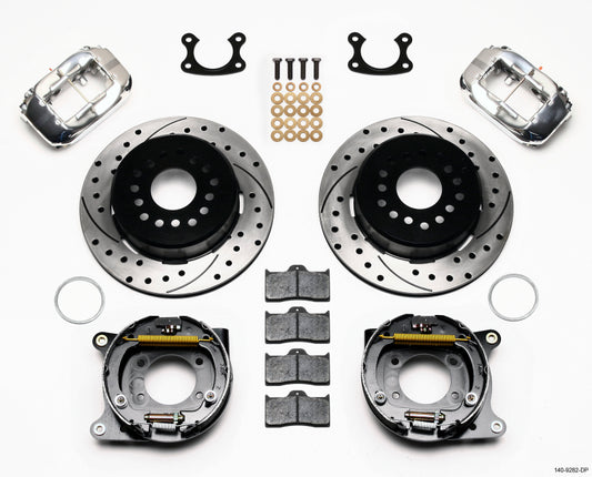 Wilwood Forged Dynalite P/S Park Brake Kit Drill-Polish Small Ford 2.50in Offset