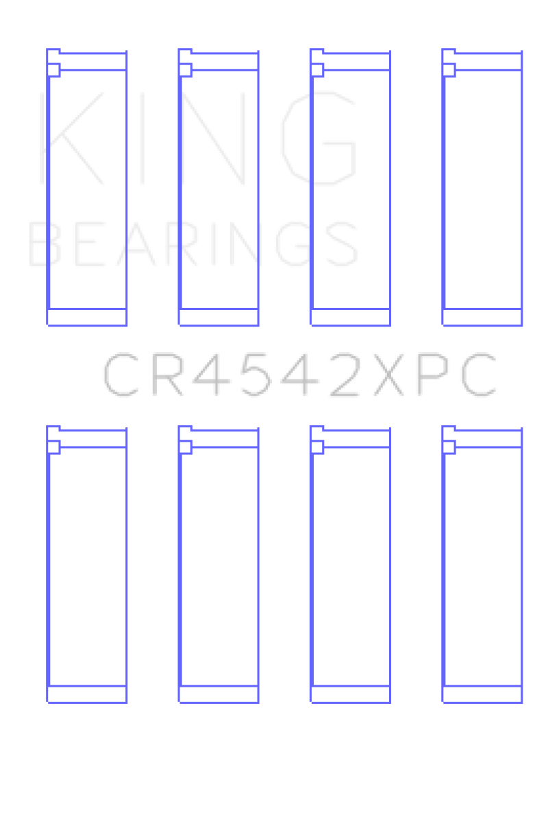 King Honda K-Series pMaxKote Performance Rod Bearing Set - Size STDX