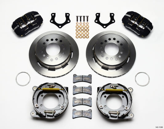 Wilwood Dynapro Low-Profile 11.00in P-Brake Kit Mopar/Dana 2.50in Off w/Snap Ring Bearing