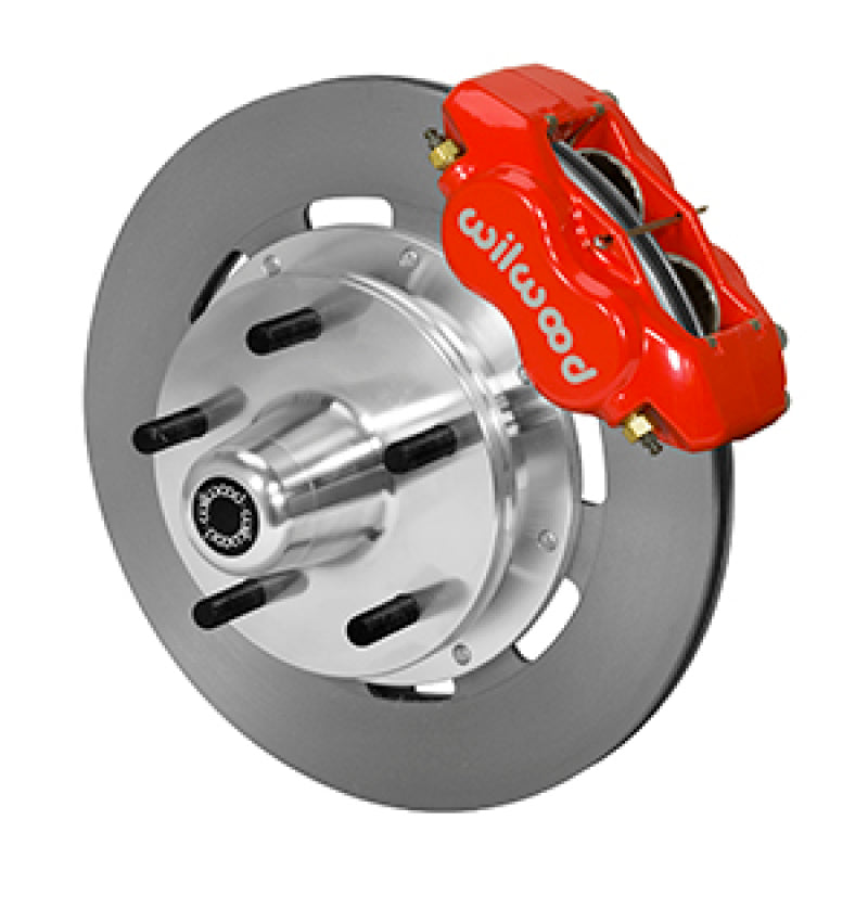 Wilwood Forged Dynalite Front Kit 19.00in Plain Rotor Red WWE ProSpindle (5x5.00in Hub)