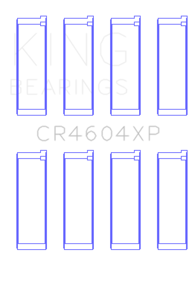 King 07-09 Mazdaspeed 3 L3-VDT MZR DISI (t) Duratec High Performance Rod Bearing Set - Size +.025mm