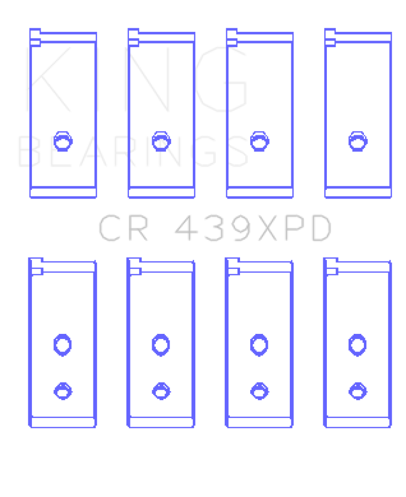King Honda B-Series Dowel Performance Rod Bearing Set - Size STDX