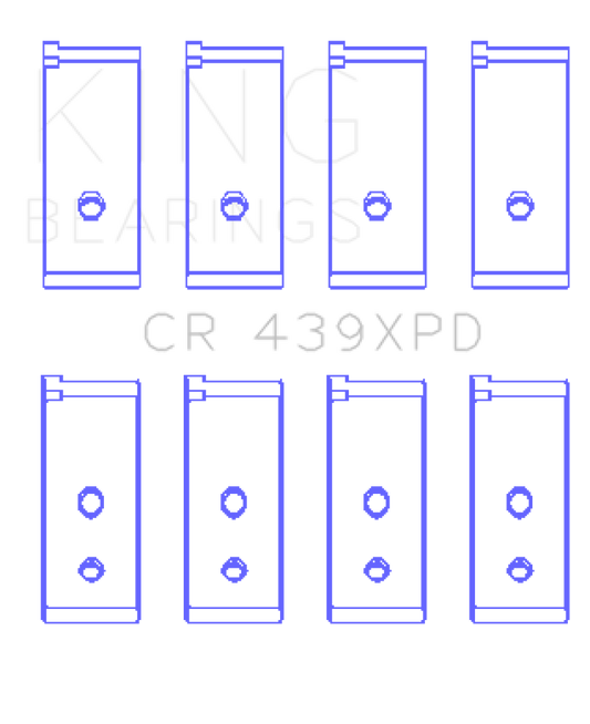 King Honda B-Series Dowel Performance Rod Bearing Set - Size STDX