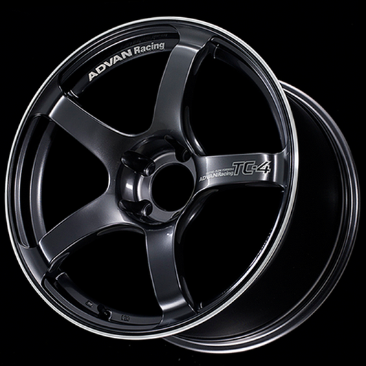 Advan TC4 18x7.5 +50 5x100 Racing Gun Metallic and Ring Wheel
