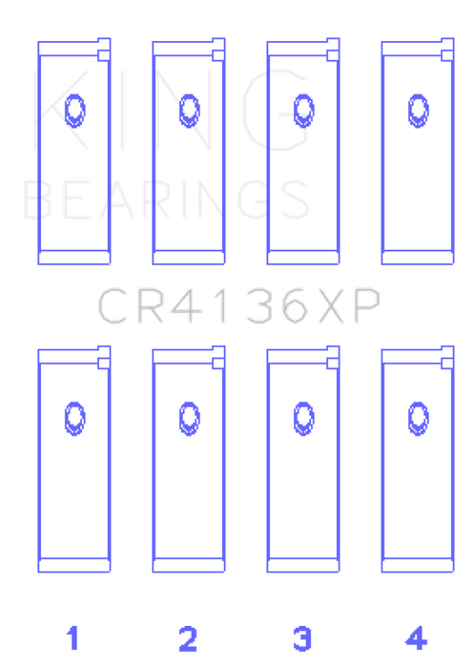 King Nissan SR20DE/DET RWD (2.0L) Performance Rod Bearing Set - Size +0.25mm