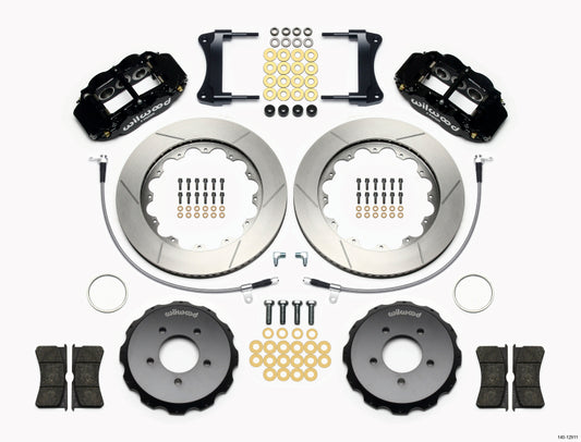 Wilwood Narrow Superlite 6R Front Hat Kit 14.00in 2005-Up Mazda Miata w/ Lines